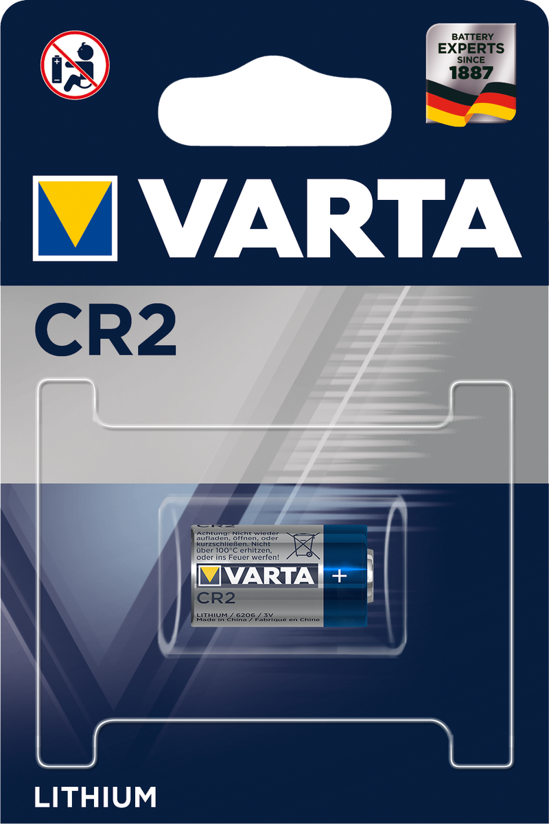 1x Varta CR2 Foto Photo Batterie 6206 Lithium