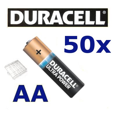 50 Stück Duracell ULTRA POWER Mignon AA Batterie MN1500 MX1500 Sonderpack + Box