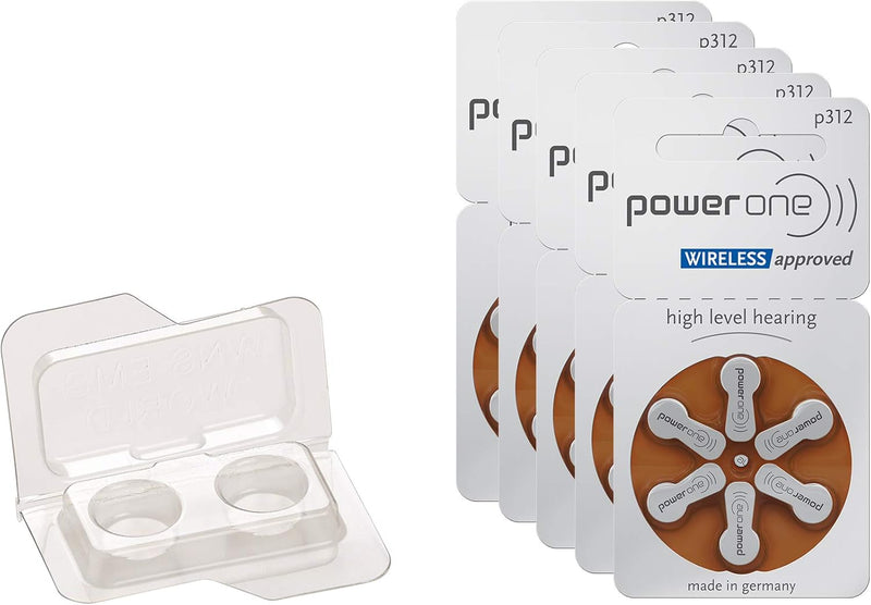 30x Hörgerätebatterien Varta Powerone Typ 312 Zinc Air P312 PR41 ZL3