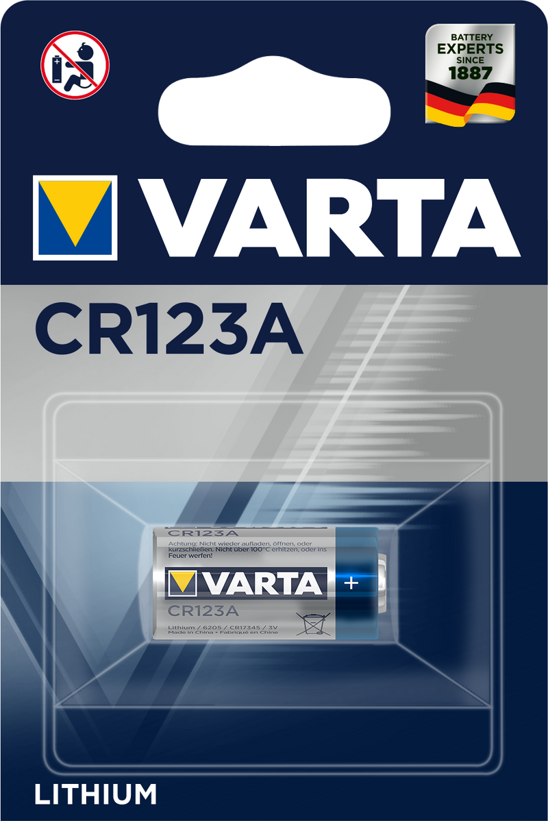 10x Varta Foto CR123A Photo Batterie CR123 Lithium 6205