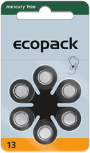 30x Varta Ecopack Mercury Free Typ 13 Hörgerätebatterie Zinc Air PR48 ZL2