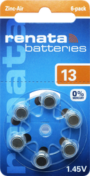 60x Hörgerätebatterien Renata Typ 13 Zinc Air PR48 ZL2