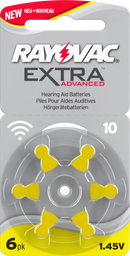 120x Hörgerätebatterien Rayovac EXTRA Typ 10 Zinc Air P10 PR70 ZL4
