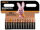 12x Duracell Plus Power Micro AAA MN2400 LR3