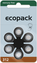 60x Hörgerätebatterien Varta Ecopack Typ 312 Zinc Air PR41 ZL3