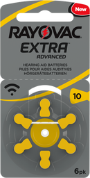 30x Hörgerätebatterien Rayovac EXTRA Typ 10 Zinc Air P10 PR70 ZL4