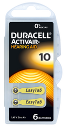 30x Duracell Activair Typ 10 Hörgerätebatterien P10 PR70 ZL4