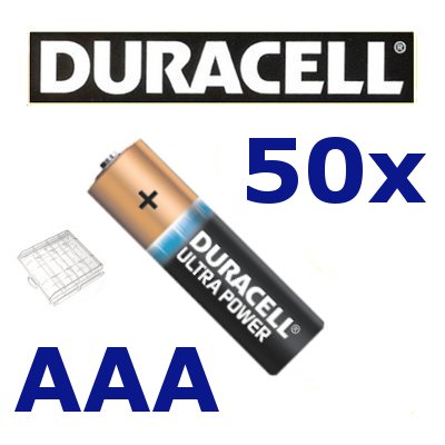 50 Stück Duracell ULTRA POWER Micro AAA Batterie MN2400 MX2400 Sonderpack + Box