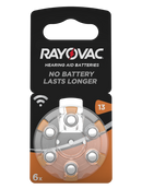 6x Hörgerätebatterie Rayovac Acoustic Typ 13 Zinc Air P13 PR48 ZL2