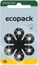 120x Hörgerätebatterie Varta Ecopack Typ 10 Zinc Air PR70 ZL4 Hörgeräte Batterie